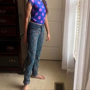 Justice Rhinestone Jeans